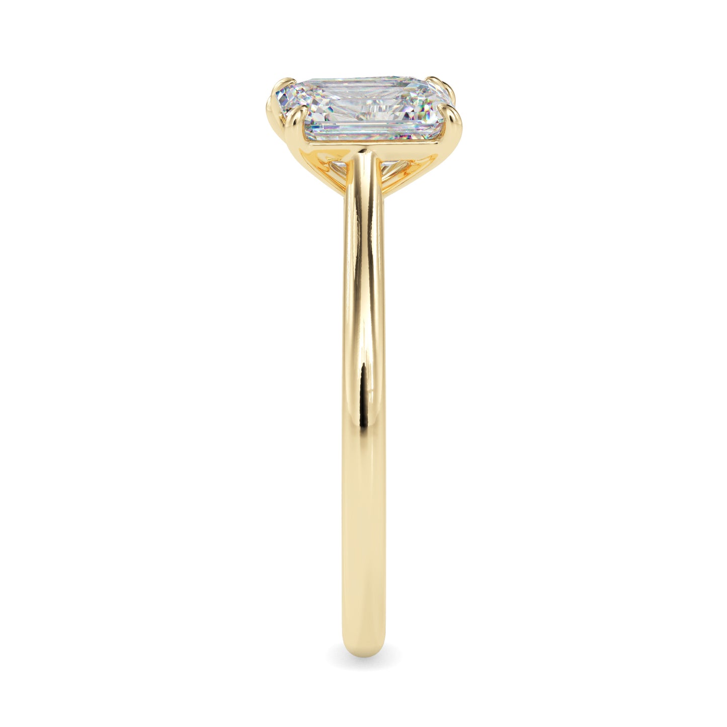 Emerald & Pear Cut Toi et Moi Ring