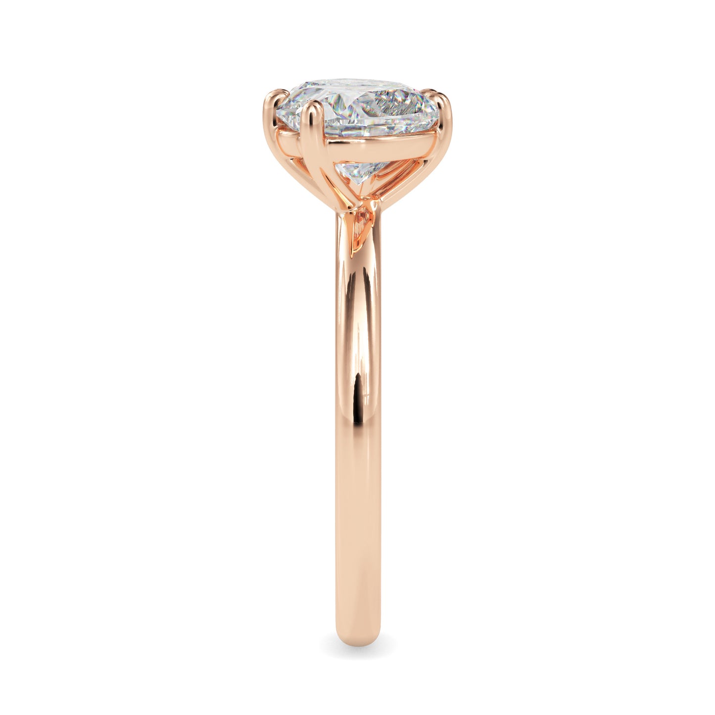 Heart and Pear Cut Toi et Moi Ring