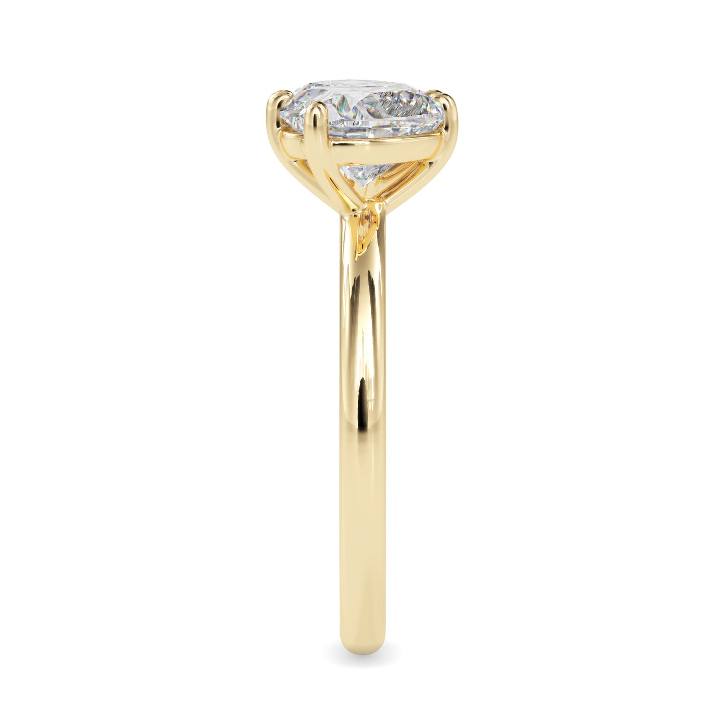 Heart and Pear Cut Toi et Moi Ring