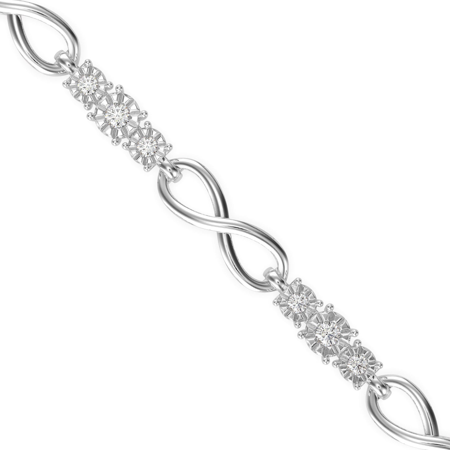 Infinity Diamond Tennis Bracelet
