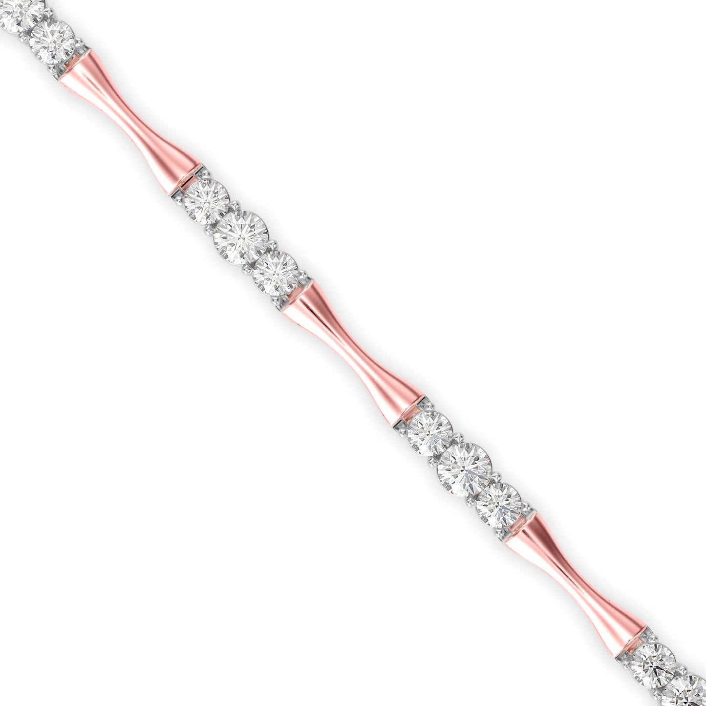 Tapered Diamond Tennis Bracelet
