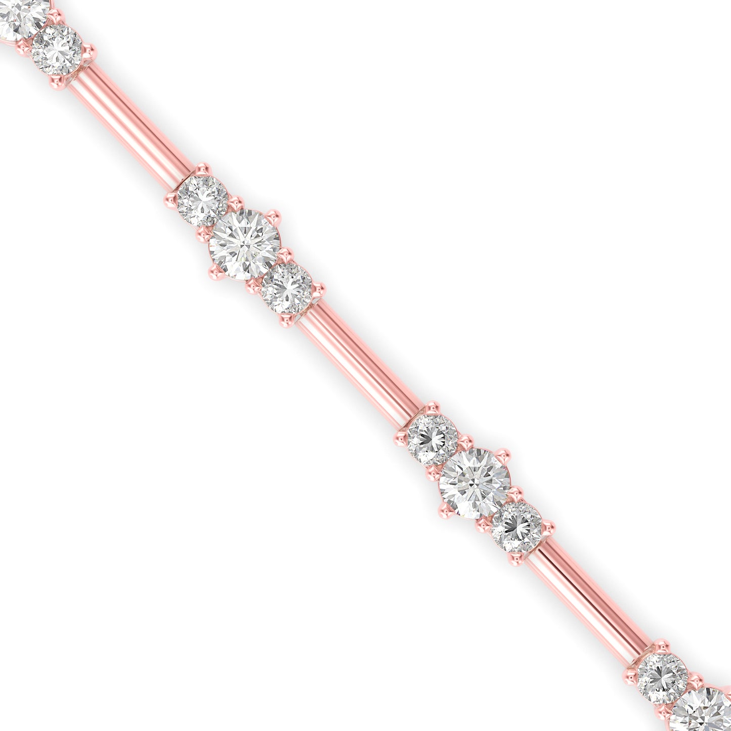 Classic Three Stone Tennis Bracelet