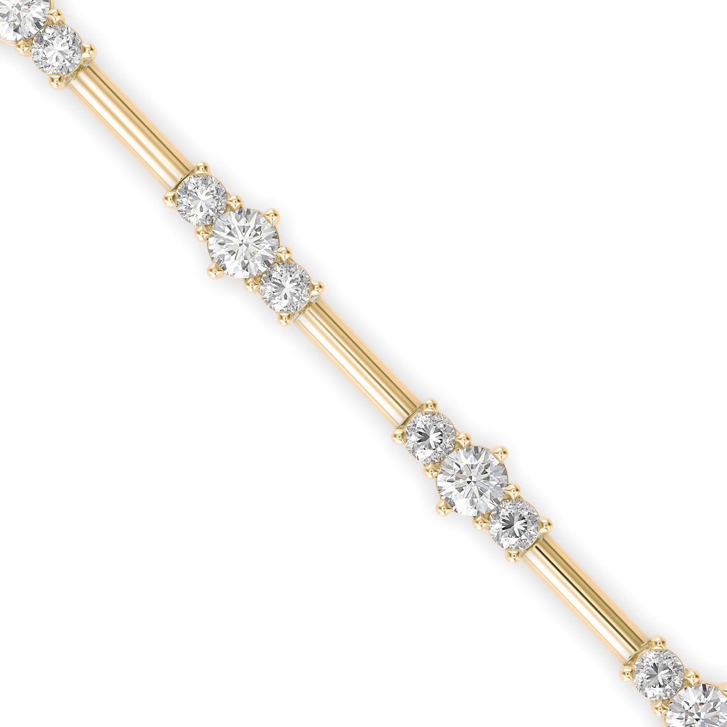 Classic Three Stone Tennis Bracelet