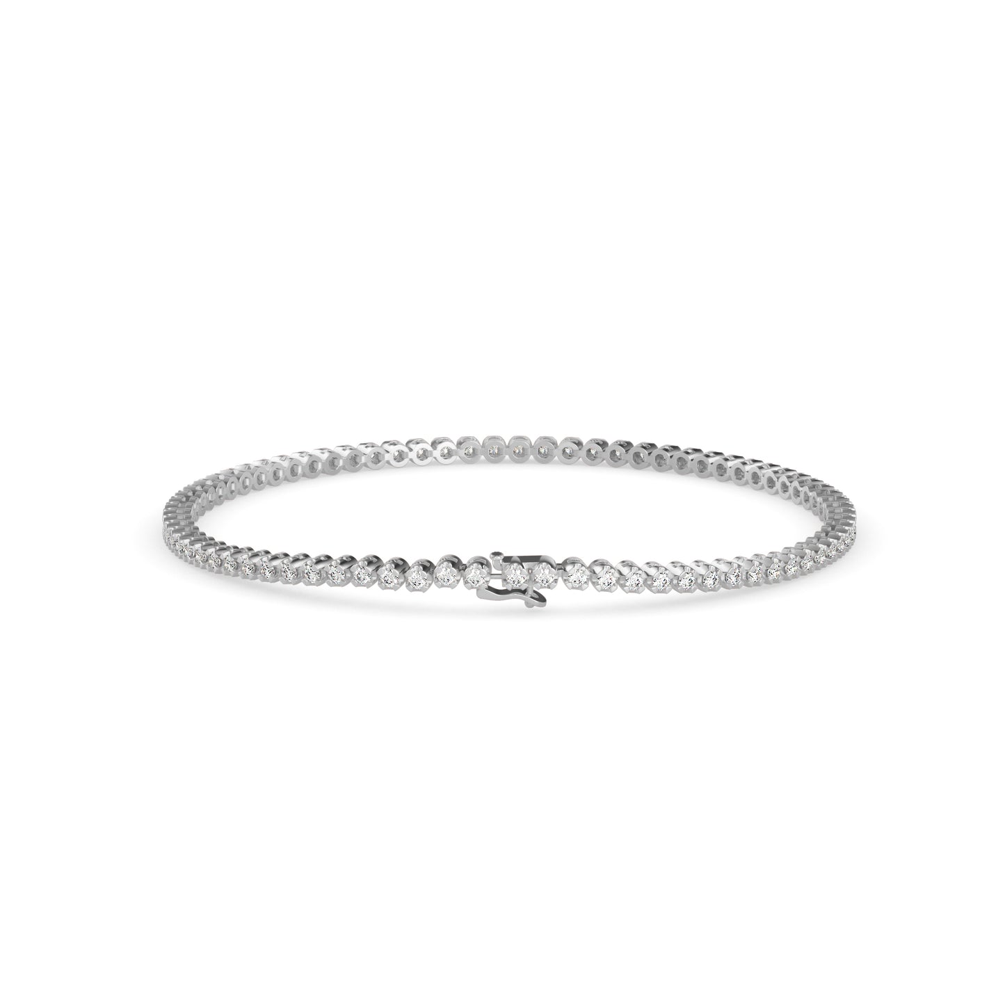Classic Round Diamond Tennis Bracelet