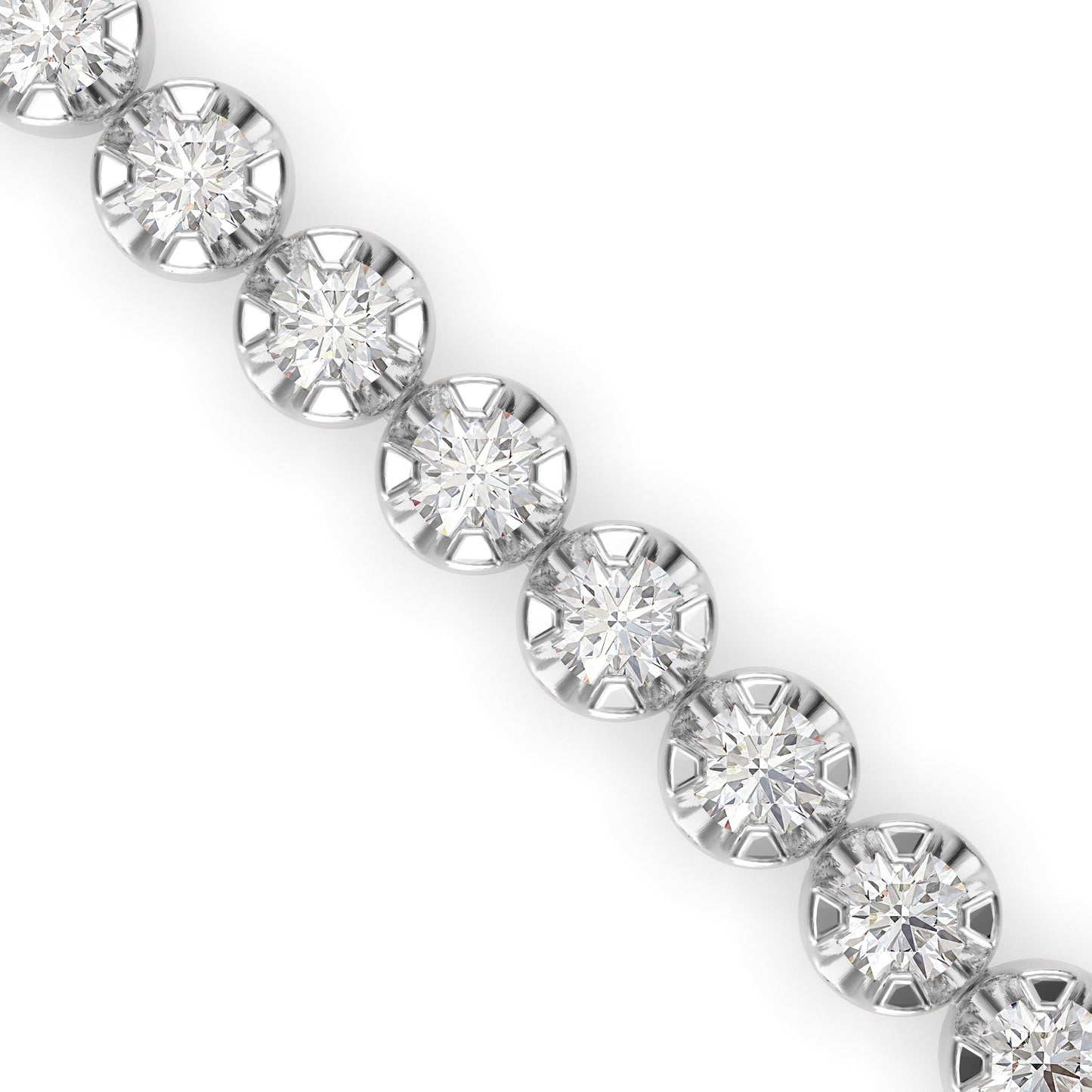 Classic Round Diamond Tennis Bracelet