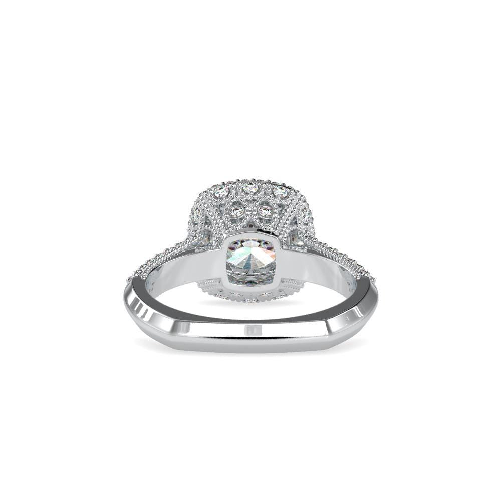 Cushion Cut Double Halo Engagement Ring