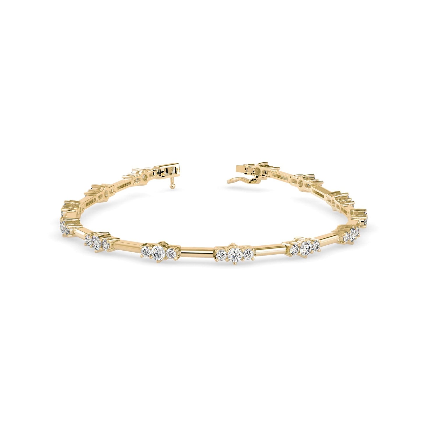 Classic Three Stone Tennis Bracelet