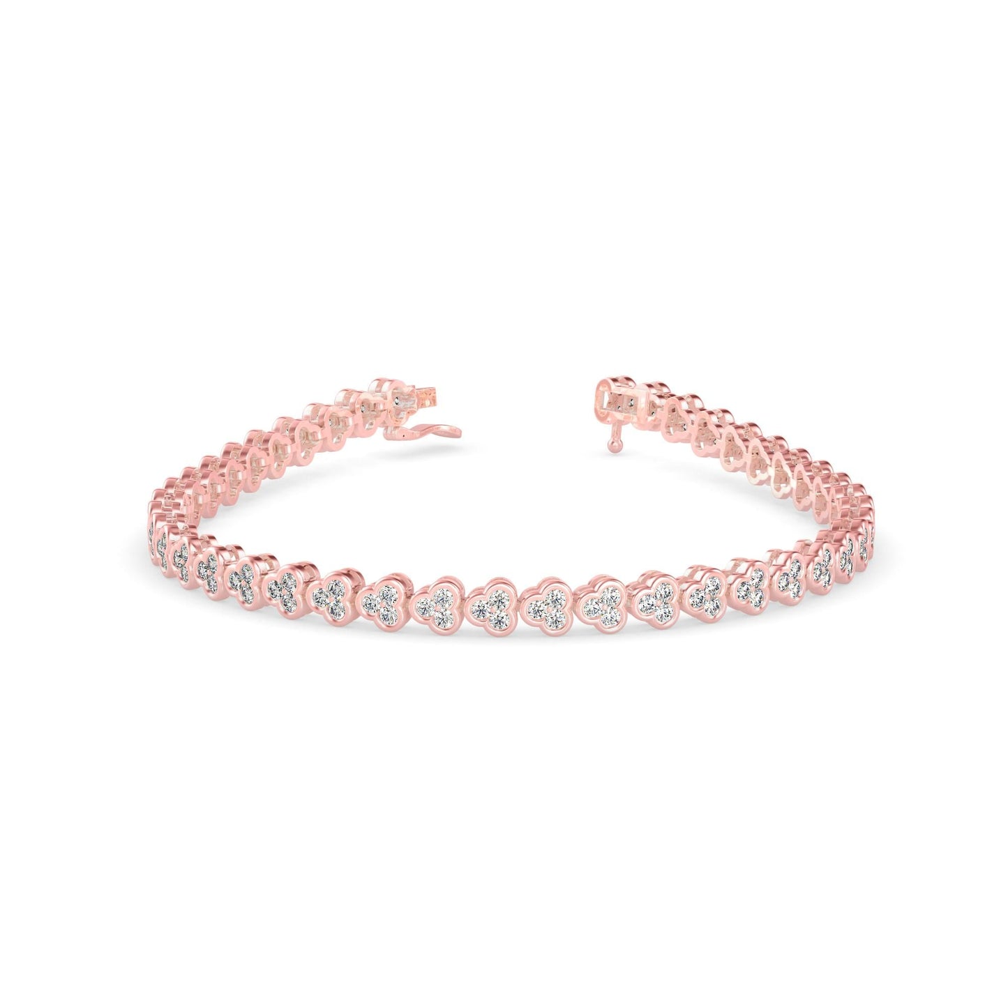 Heart Diamond Tennis Bracelet