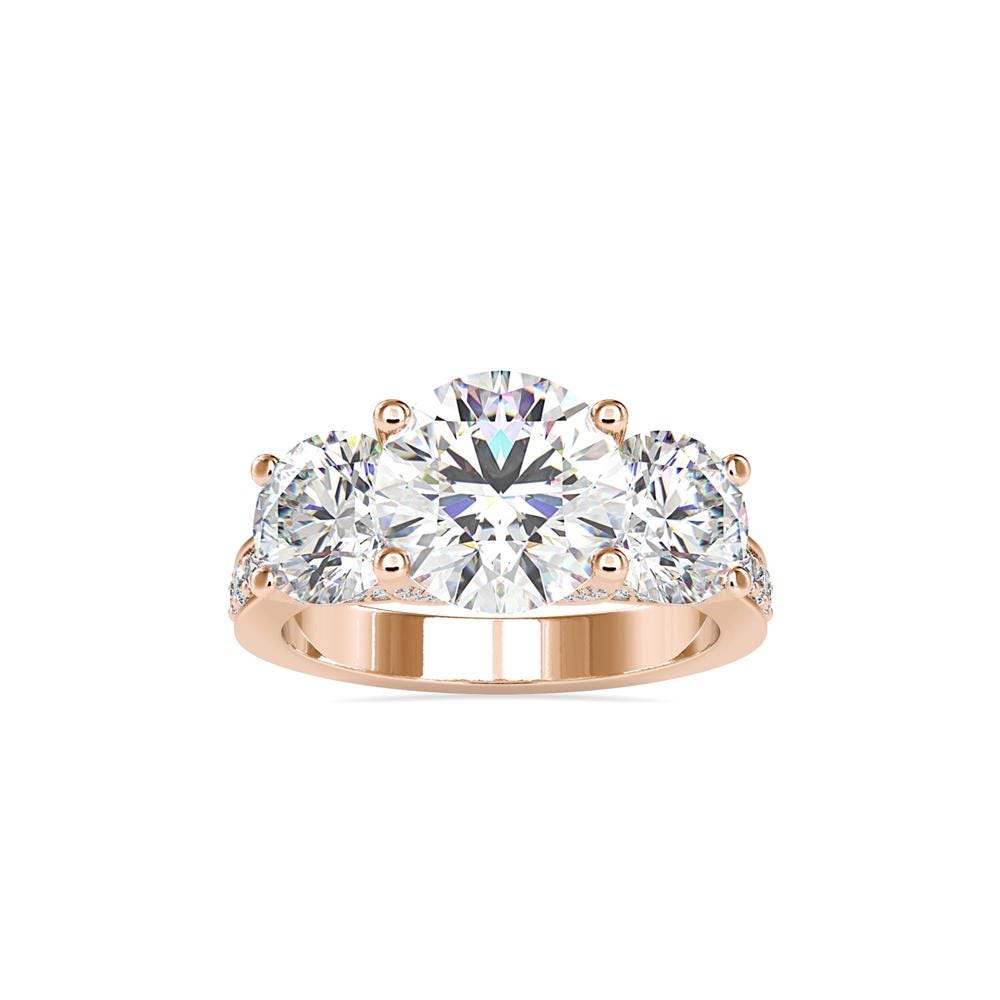 Trilogy Round Diamond Ring