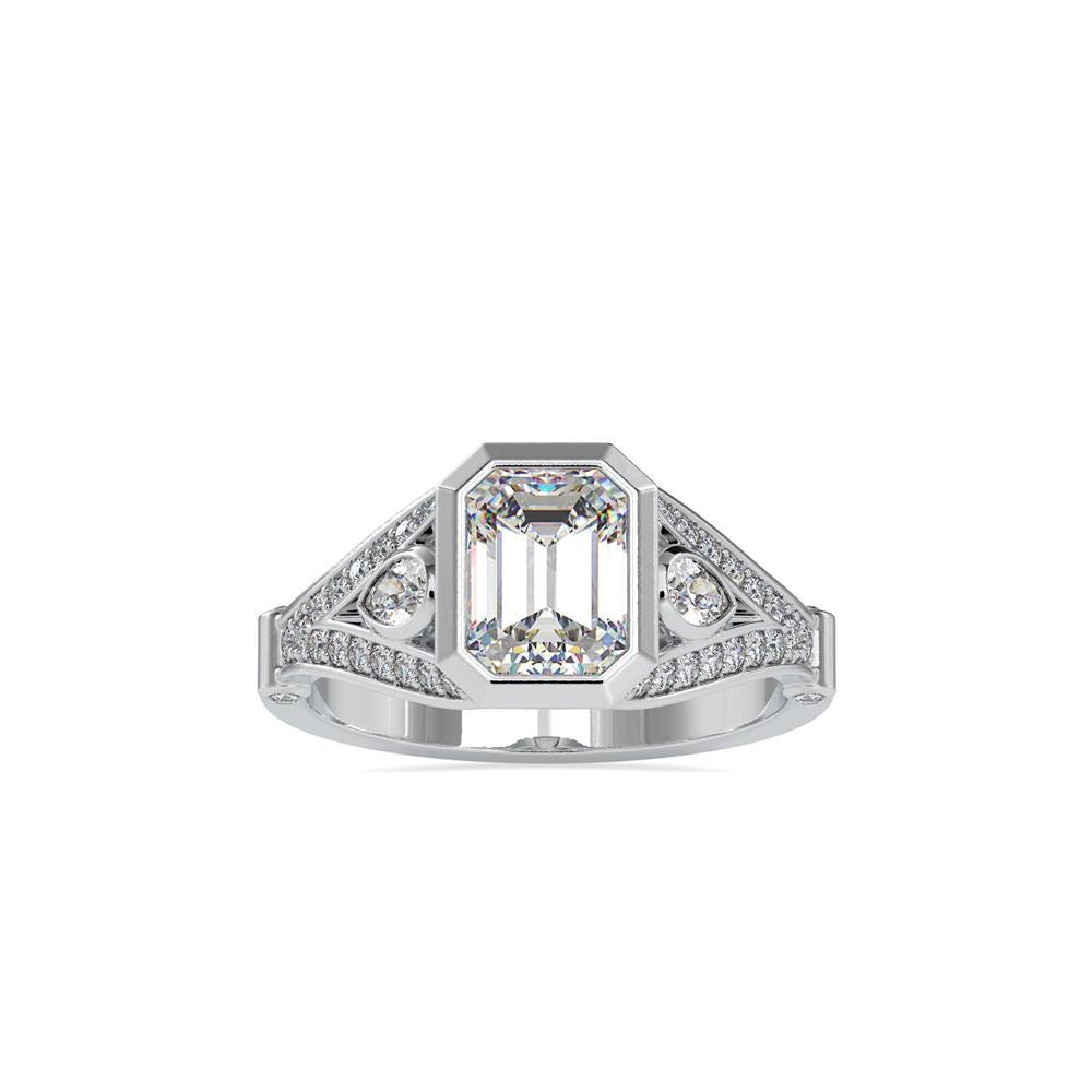 Emerald Cut Diamond Engagement Ring