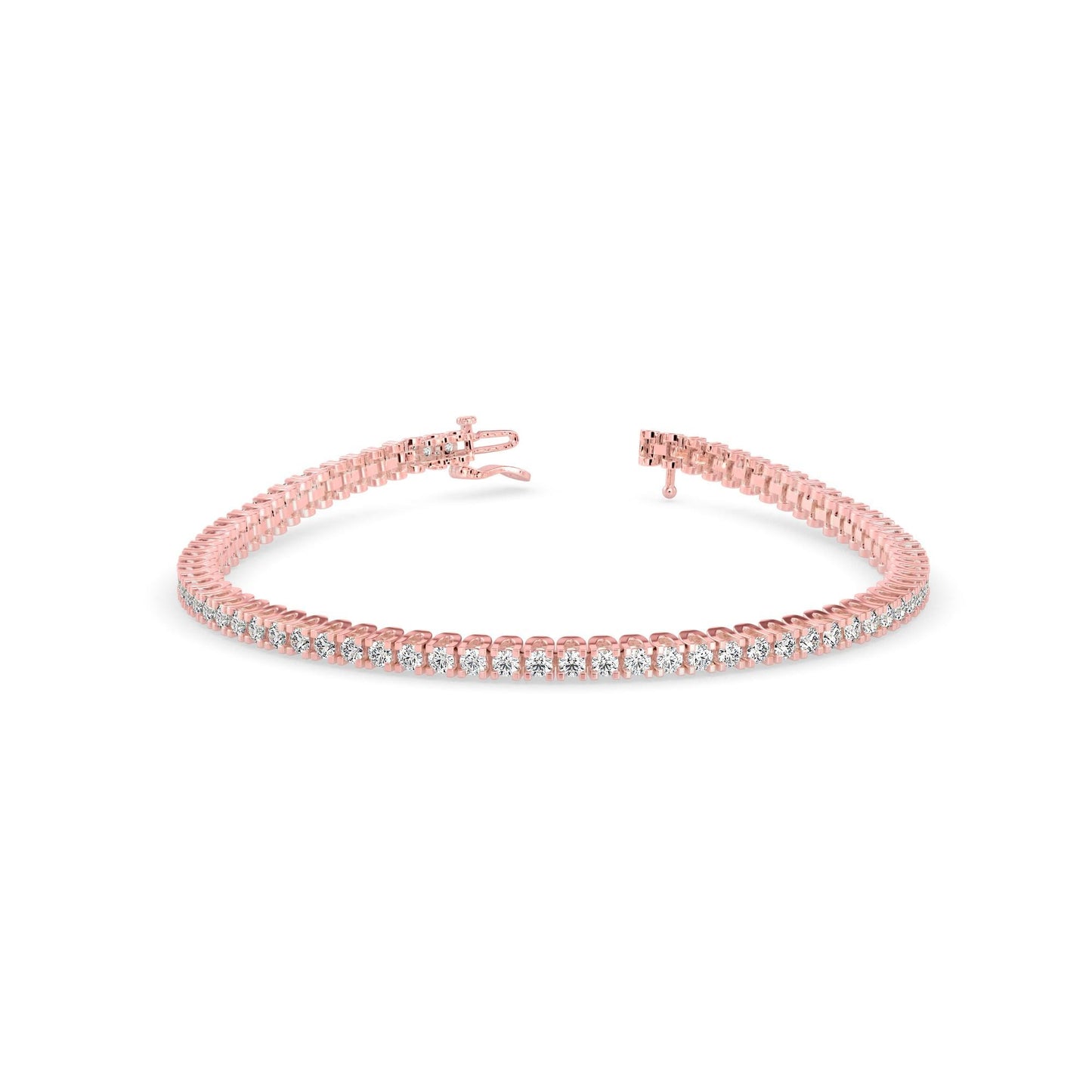 Classic Single-Row Diamond Tennis Bracelet