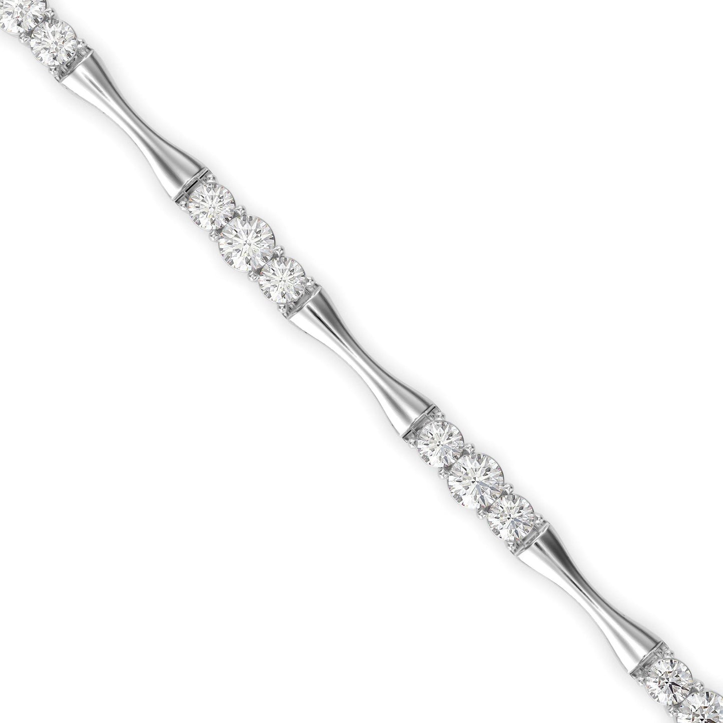 Tapered Diamond Tennis Bracelet