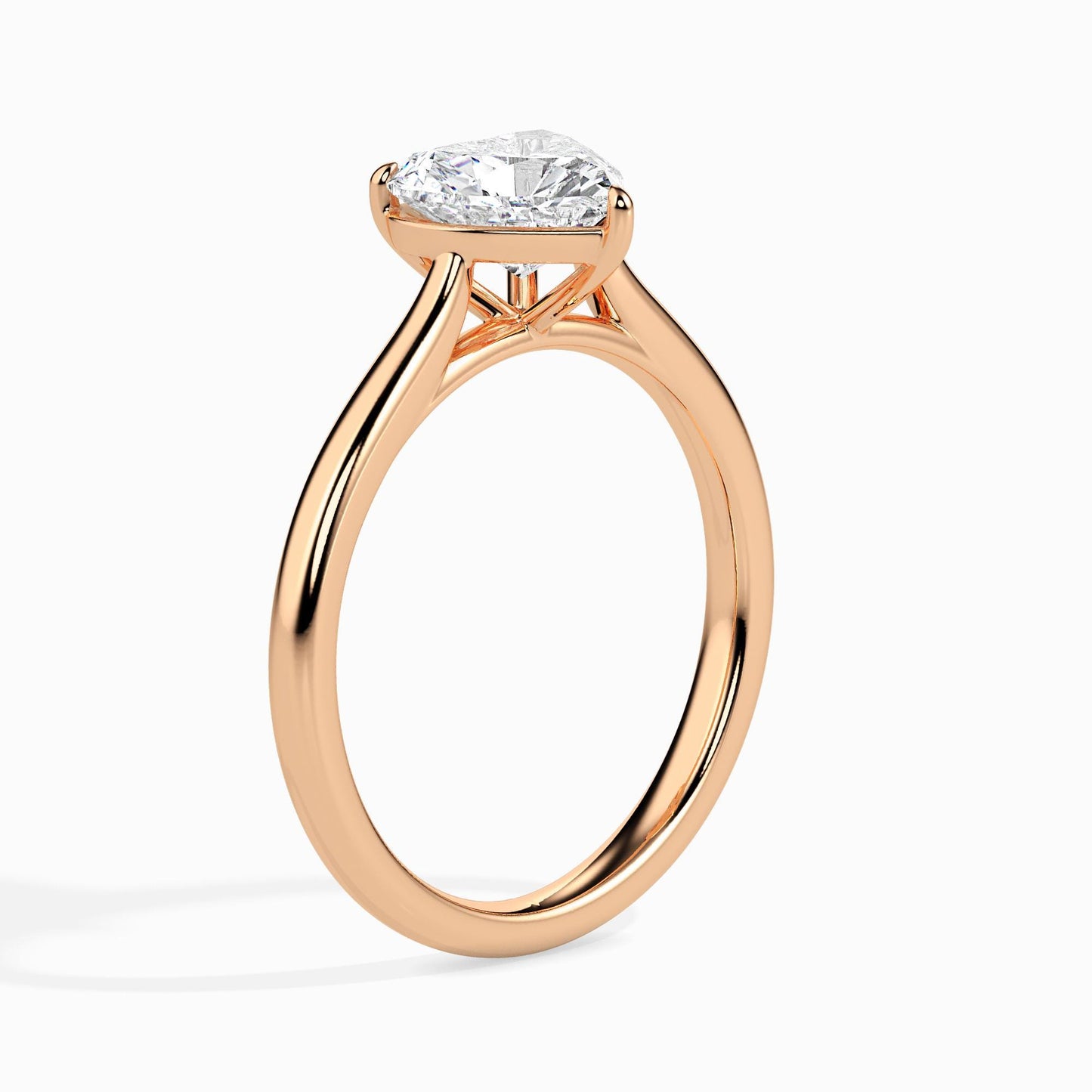 Heart Cut Solitaire Engagement Ring