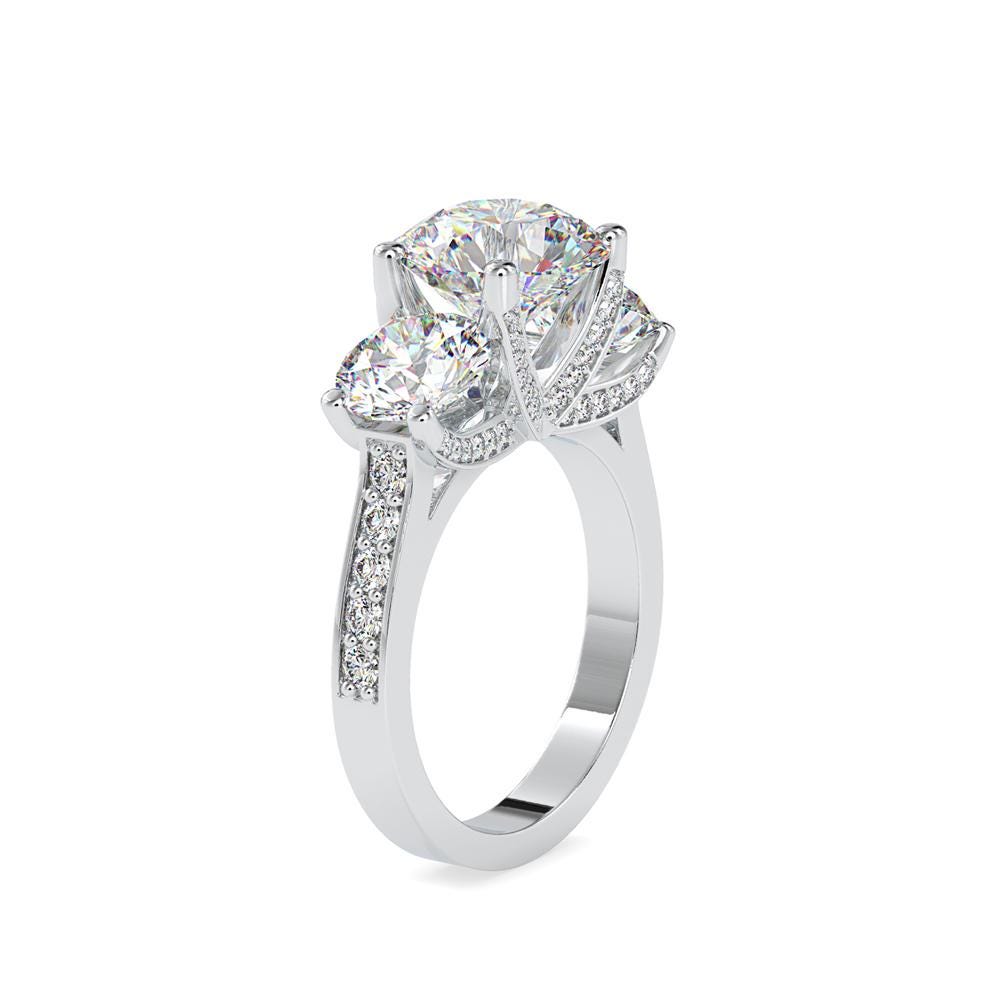 Trilogy Round Diamond Ring