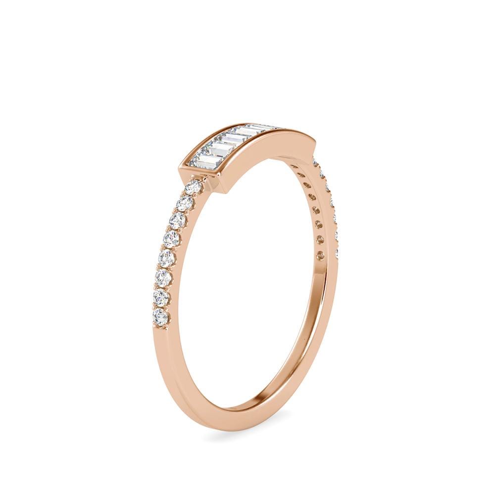 Baguette Diamond Bar Ring