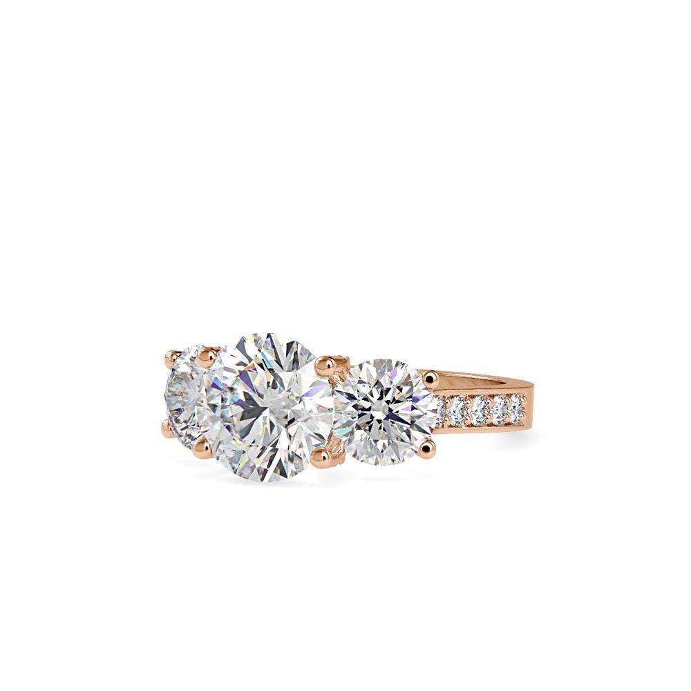 Trilogy Round Diamond Ring