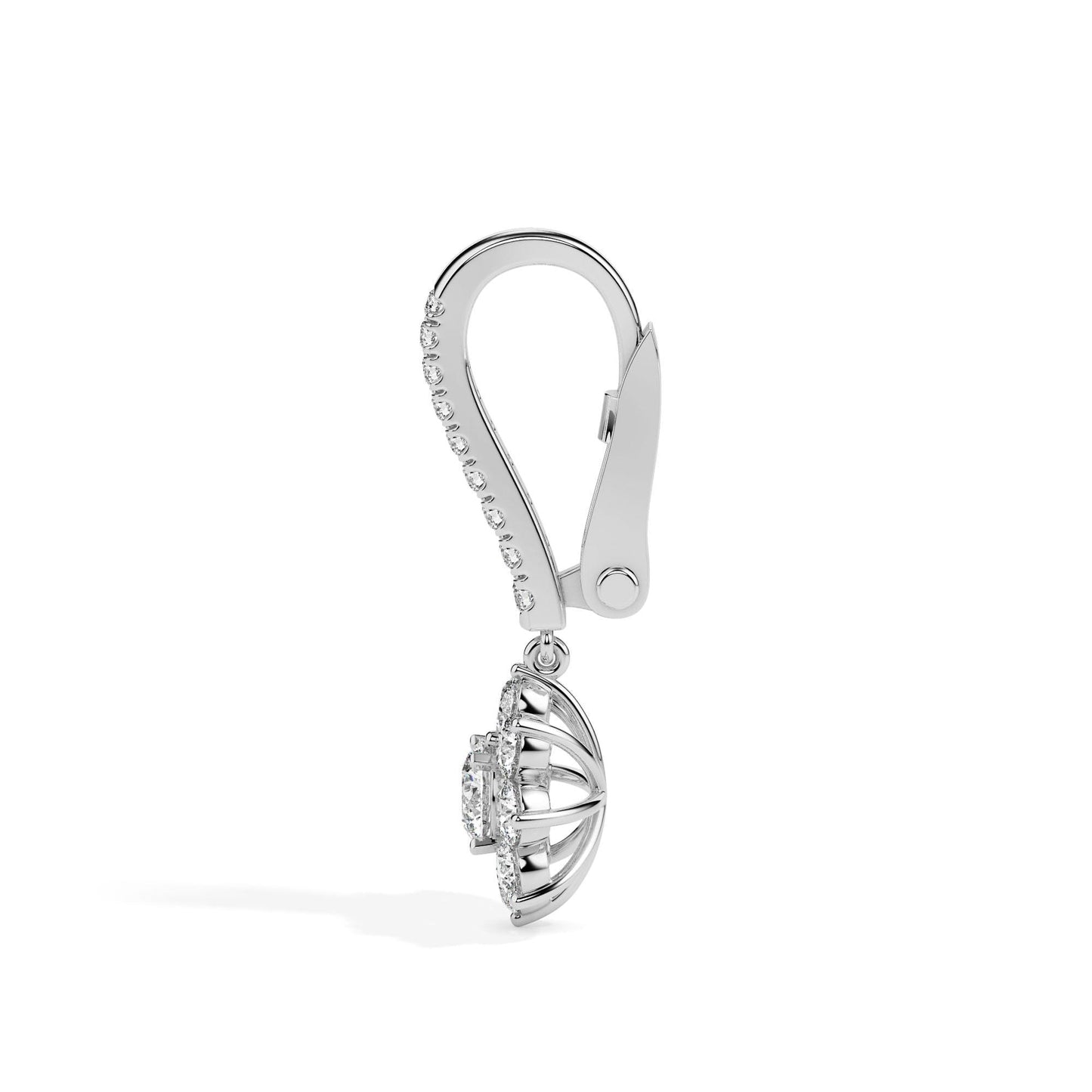 Luxury Diamond Flower Drops