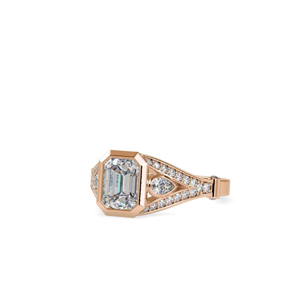 Emerald Cut Diamond Engagement Ring
