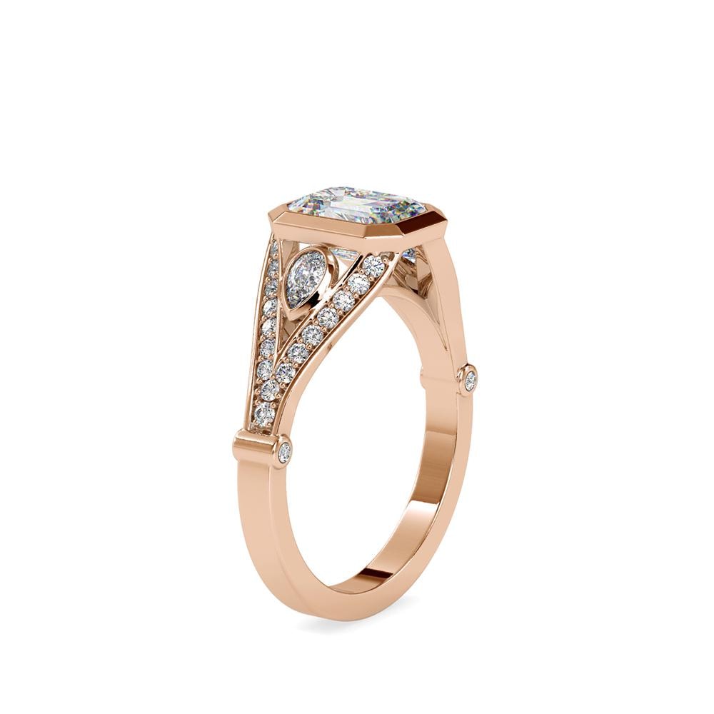 Emerald Cut Diamond Engagement Ring