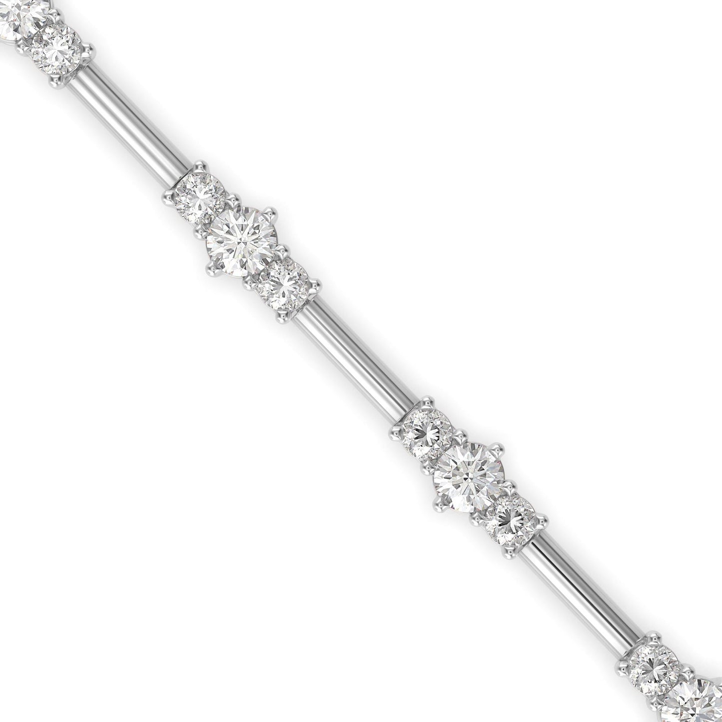 Classic Three Stone Tennis Bracelet