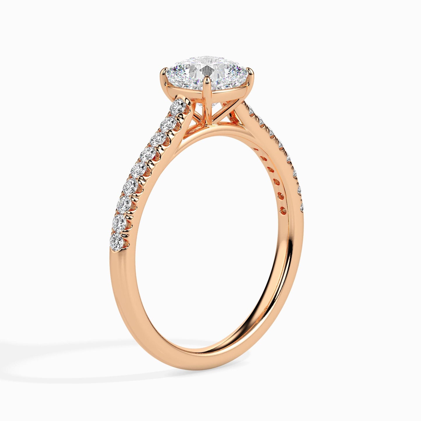Cushion Cut Diamond Engagement Ring
