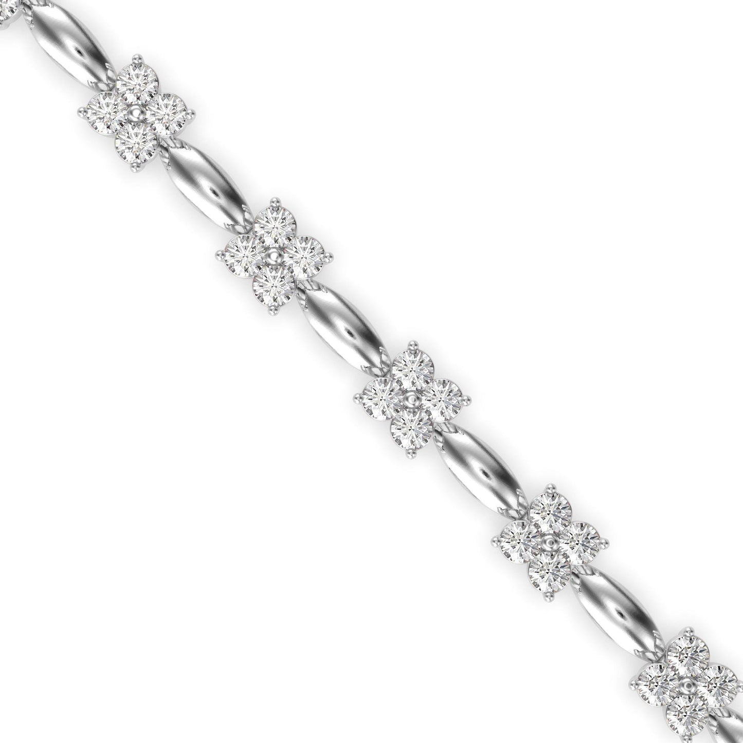 Twist Link Tennis Bracelet