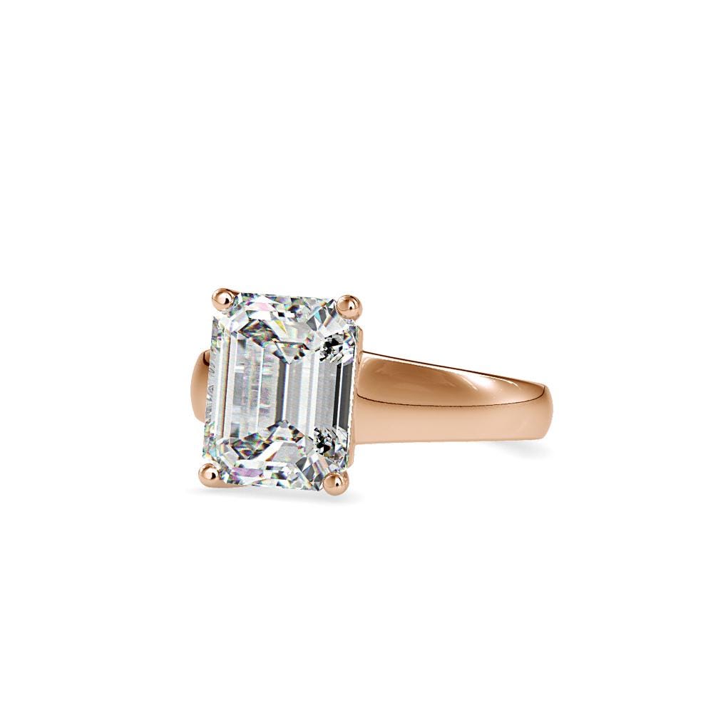 Emerald Cut Solitaire Engagement Ring