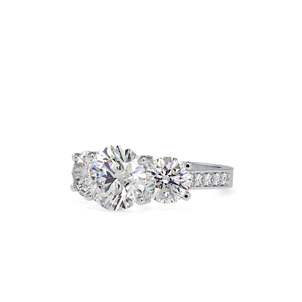 Trilogy Round Diamond Ring