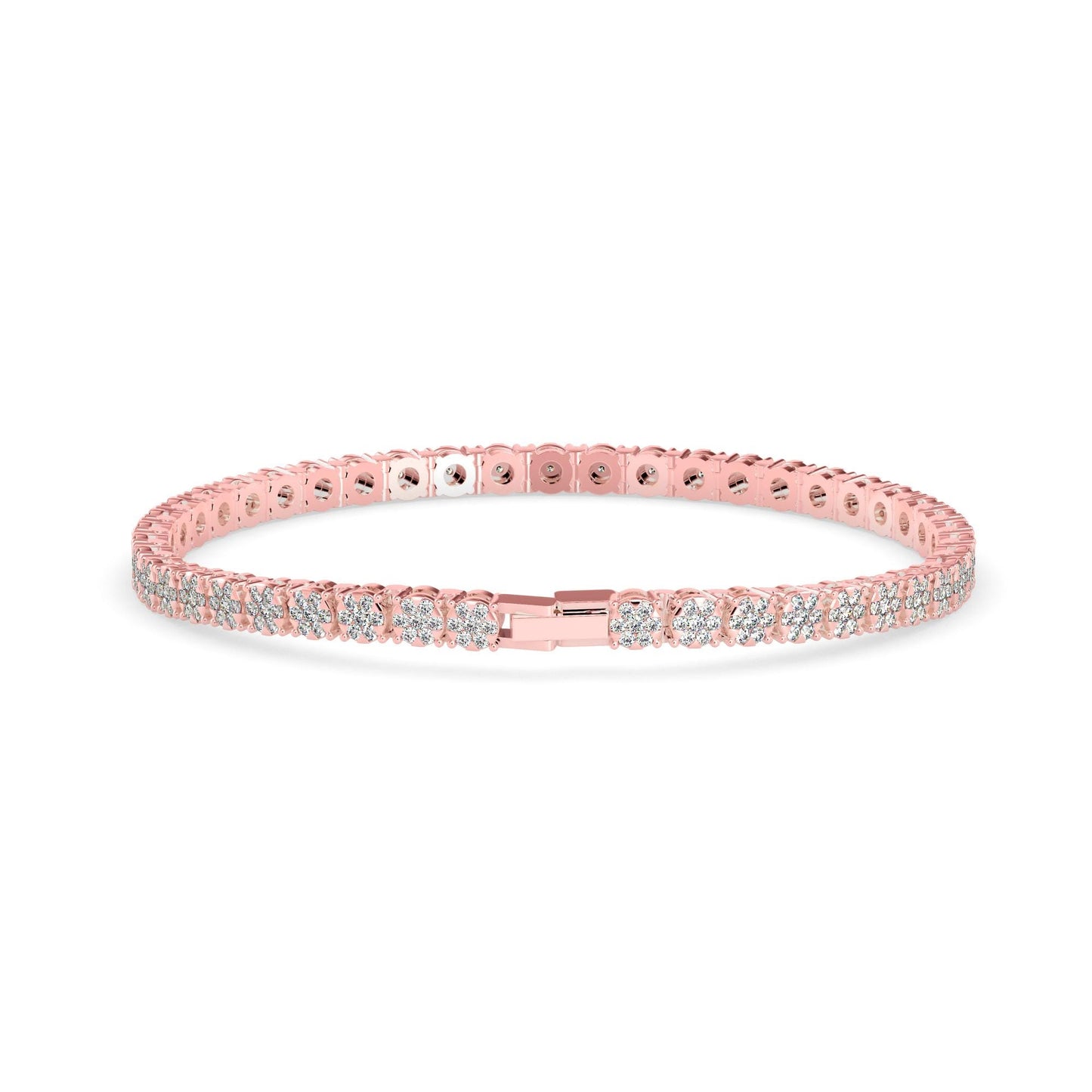Classic Diamond Tennis Bracelet Seven Diamonds, One Bezel