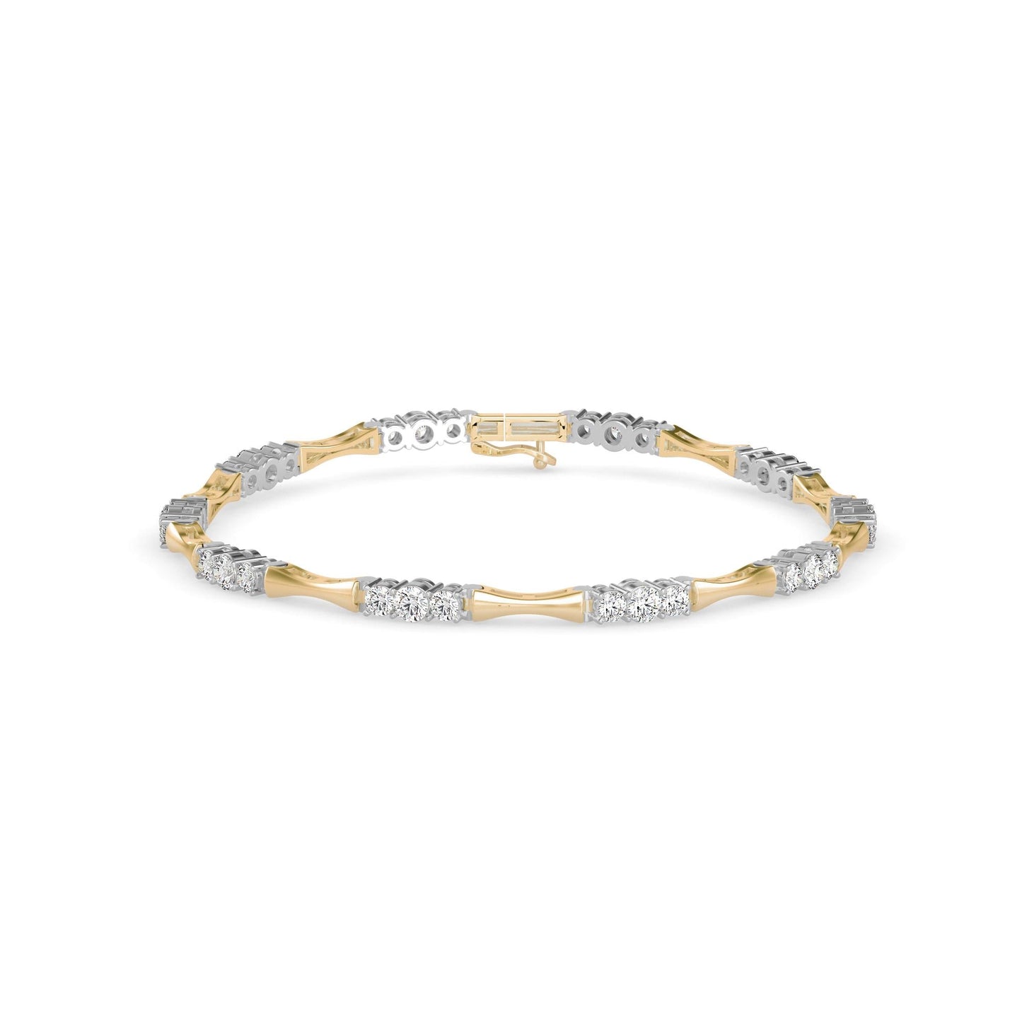 Tapered Diamond Tennis Bracelet