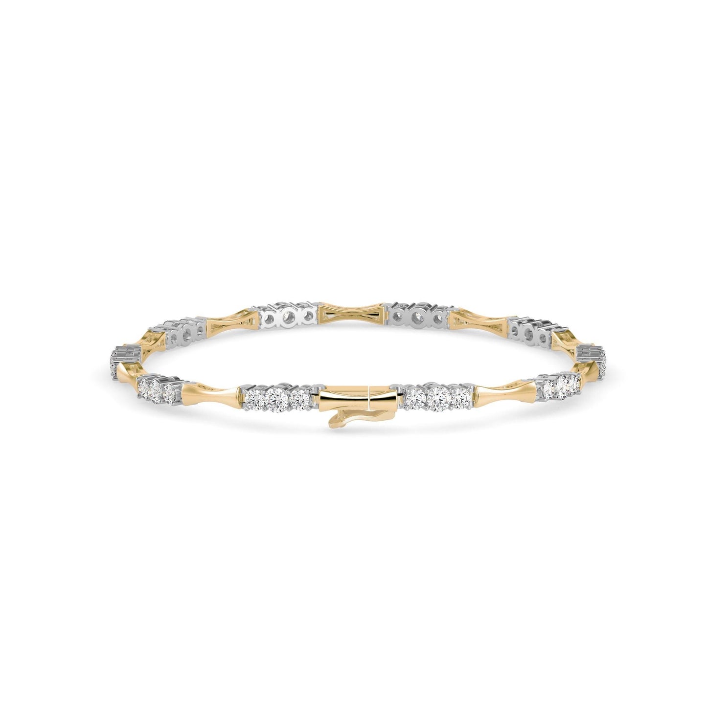 Tapered Diamond Tennis Bracelet