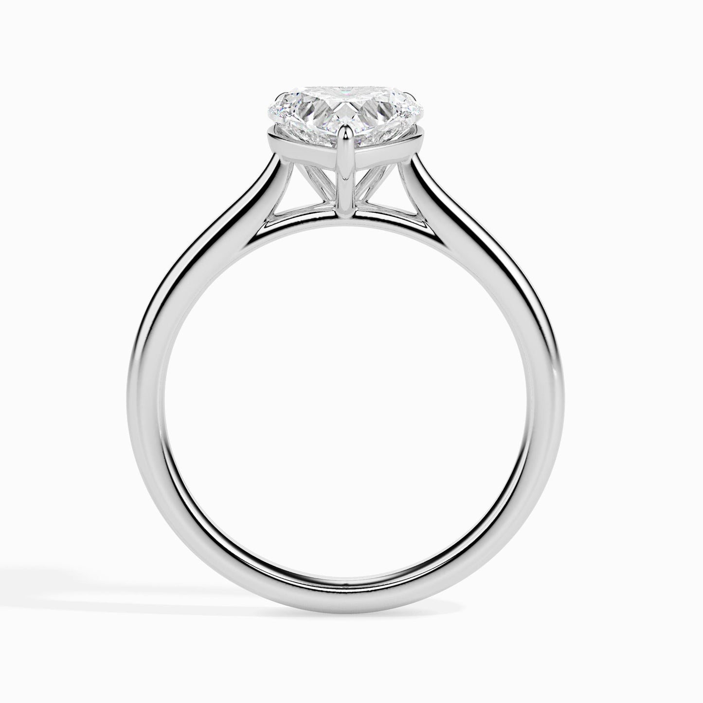 Heart Cut Solitaire Engagement Ring