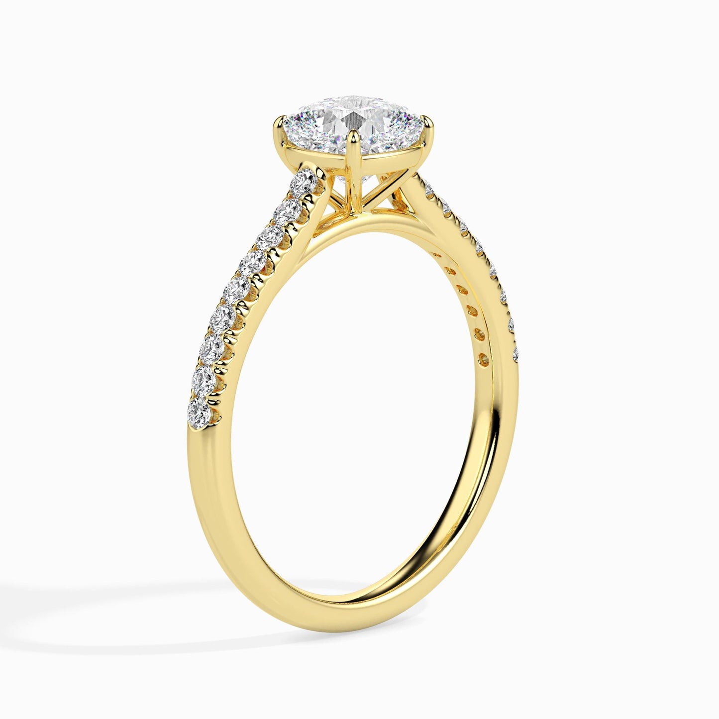 Cushion Cut Diamond Engagement Ring