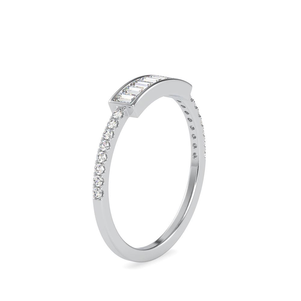 Baguette Diamond Bar Ring