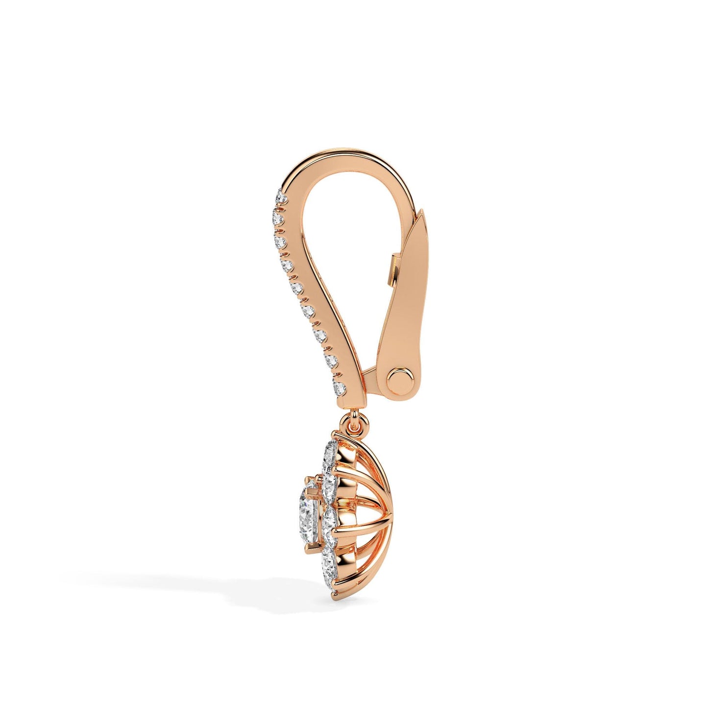 Luxury Diamond Flower Drops