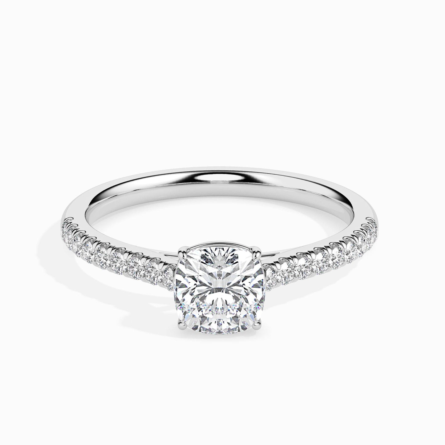 Cushion Cut Diamond Engagement Ring