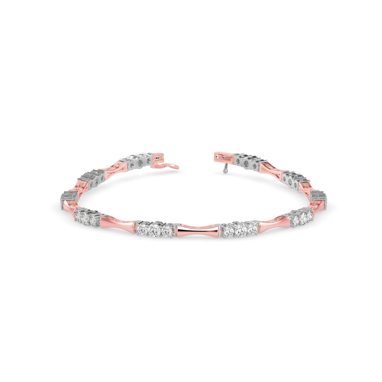 Tapered Diamond Tennis Bracelet