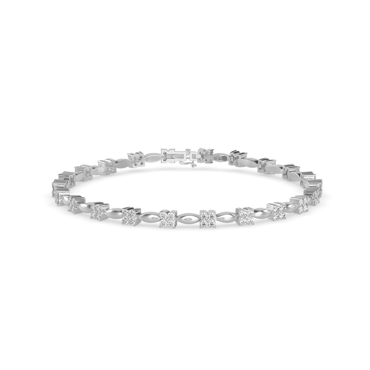 Twist Link Tennis Bracelet