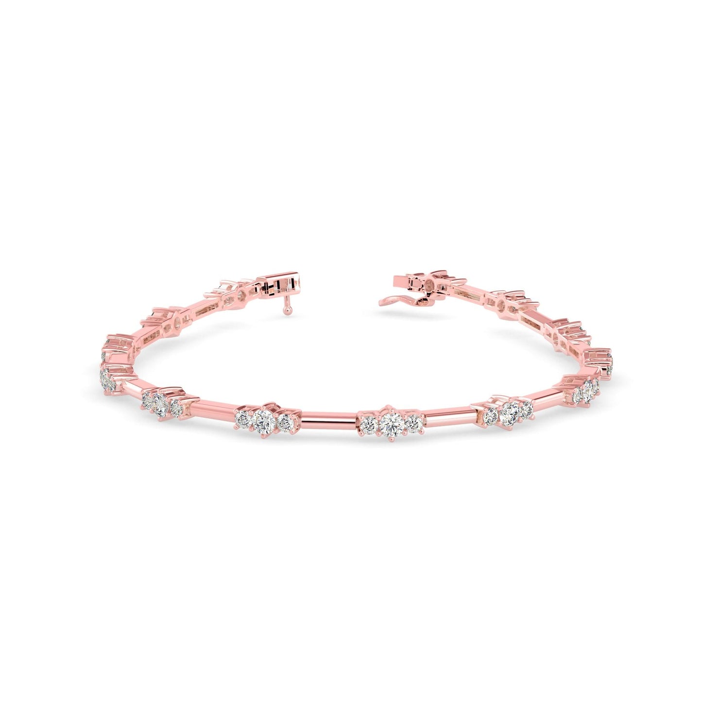 Classic Three Stone Tennis Bracelet