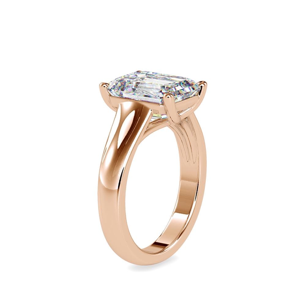 Emerald Cut Solitaire Engagement Ring