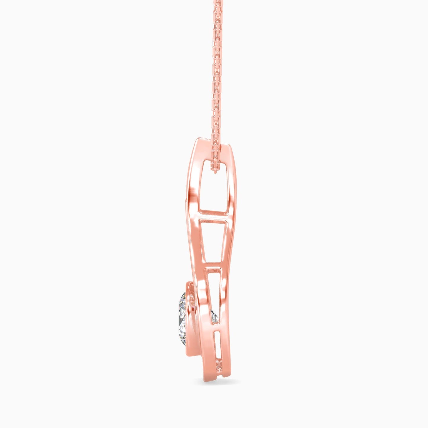 Teardrop Diamond Pendant Necklace