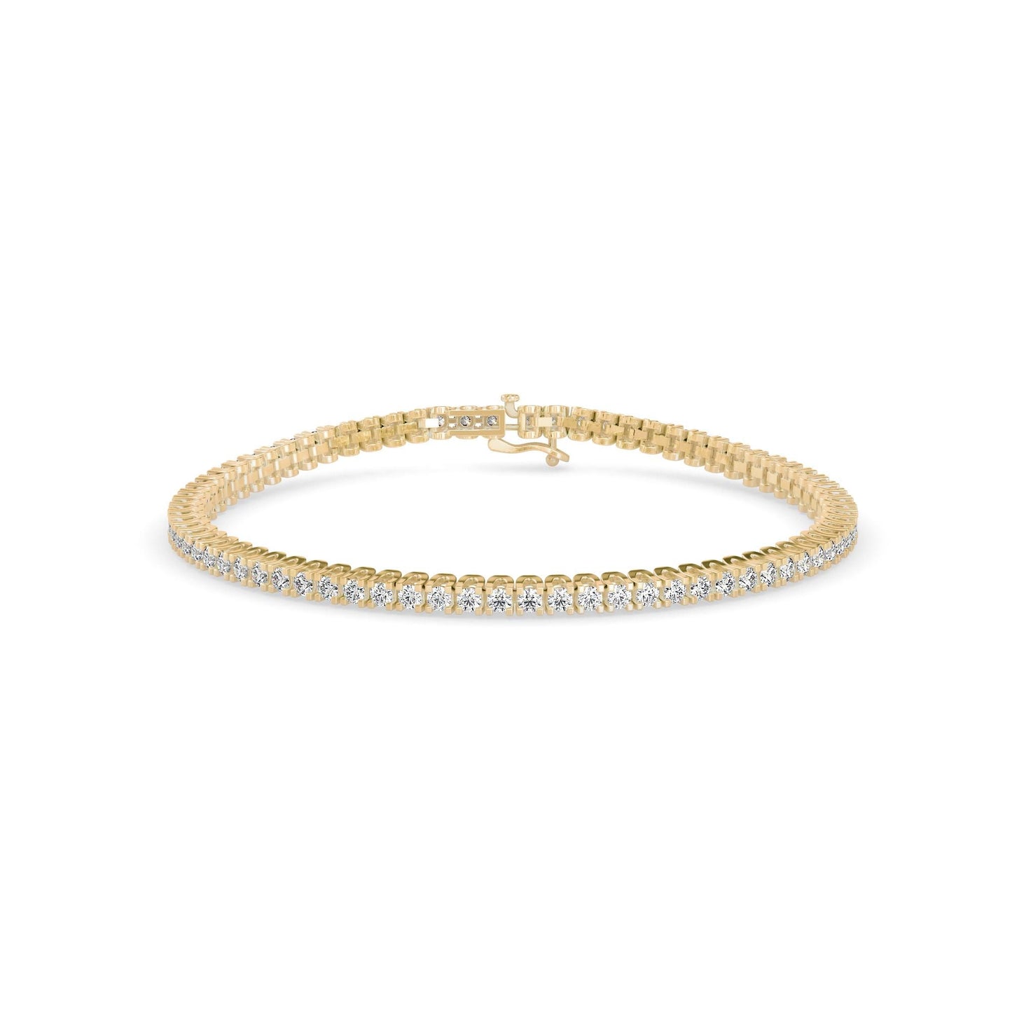 Classic Single-Row Diamond Tennis Bracelet