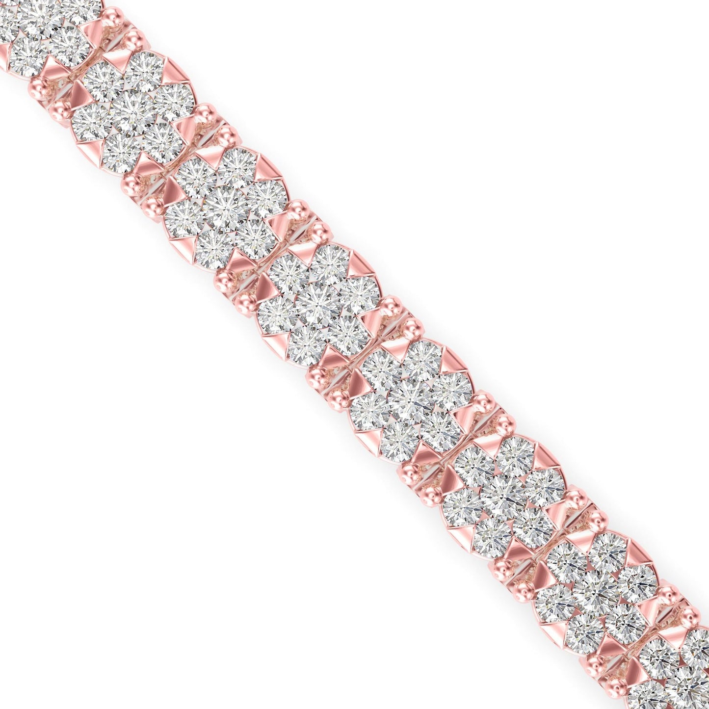 Classic Diamond Tennis Bracelet Seven Diamonds, One Bezel