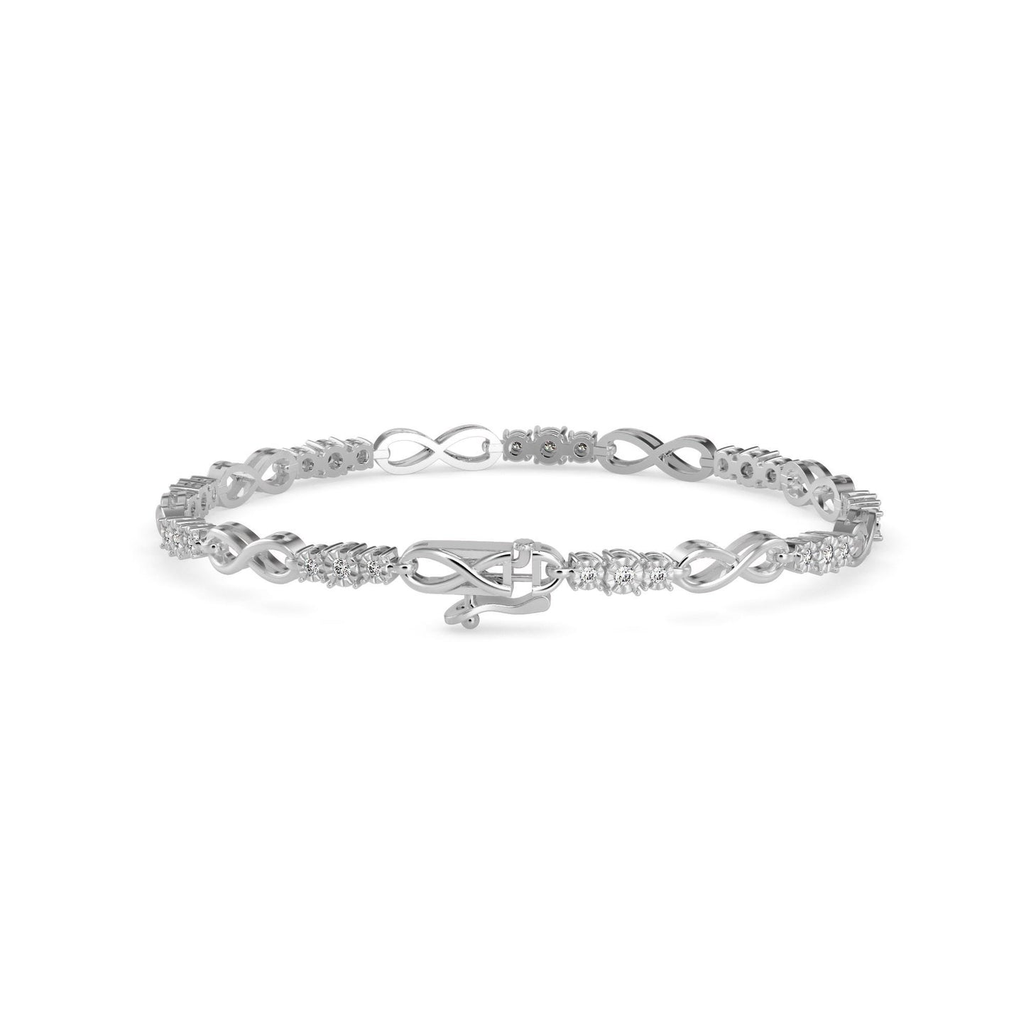 Infinity Diamond Tennis Bracelet