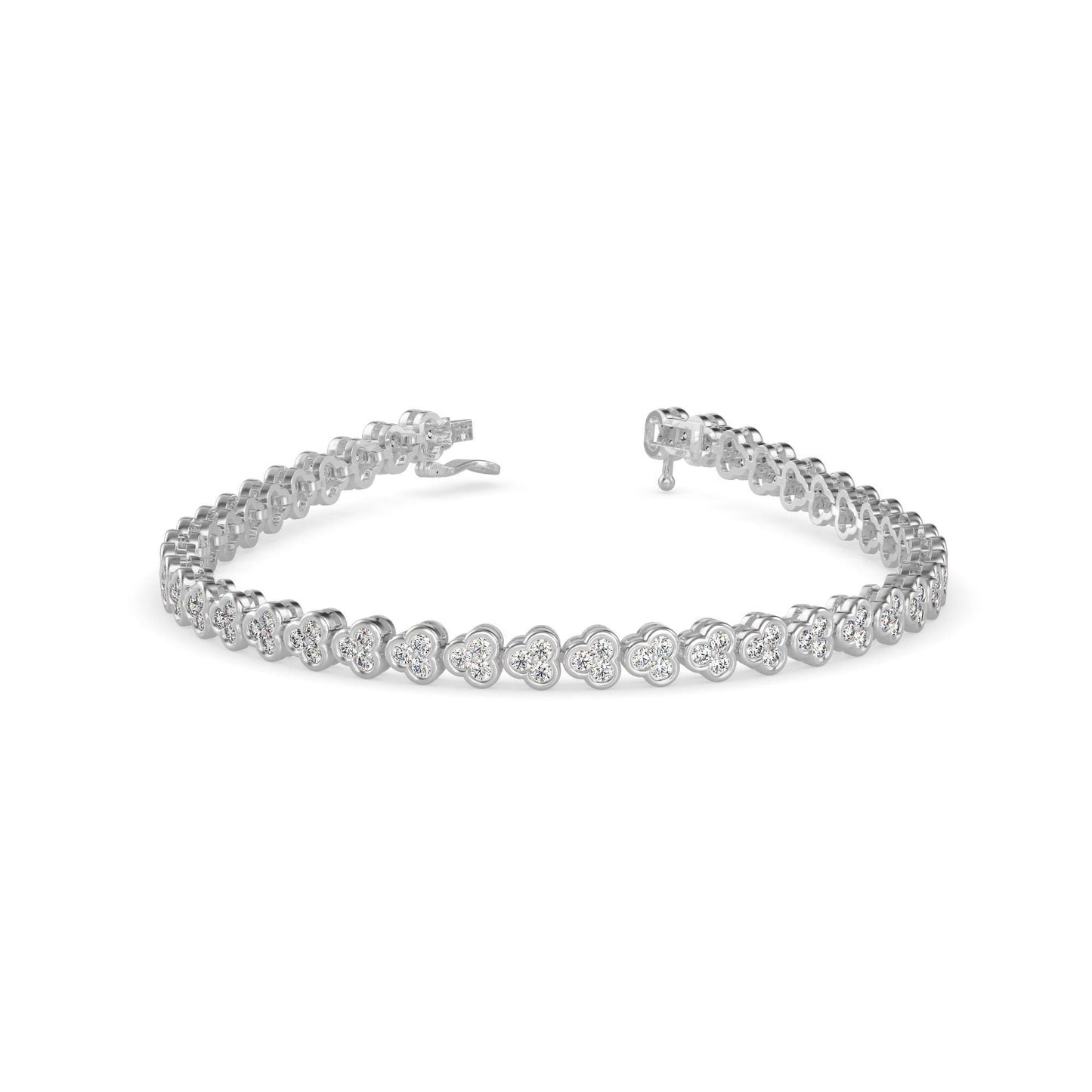 Heart Diamond Tennis Bracelet