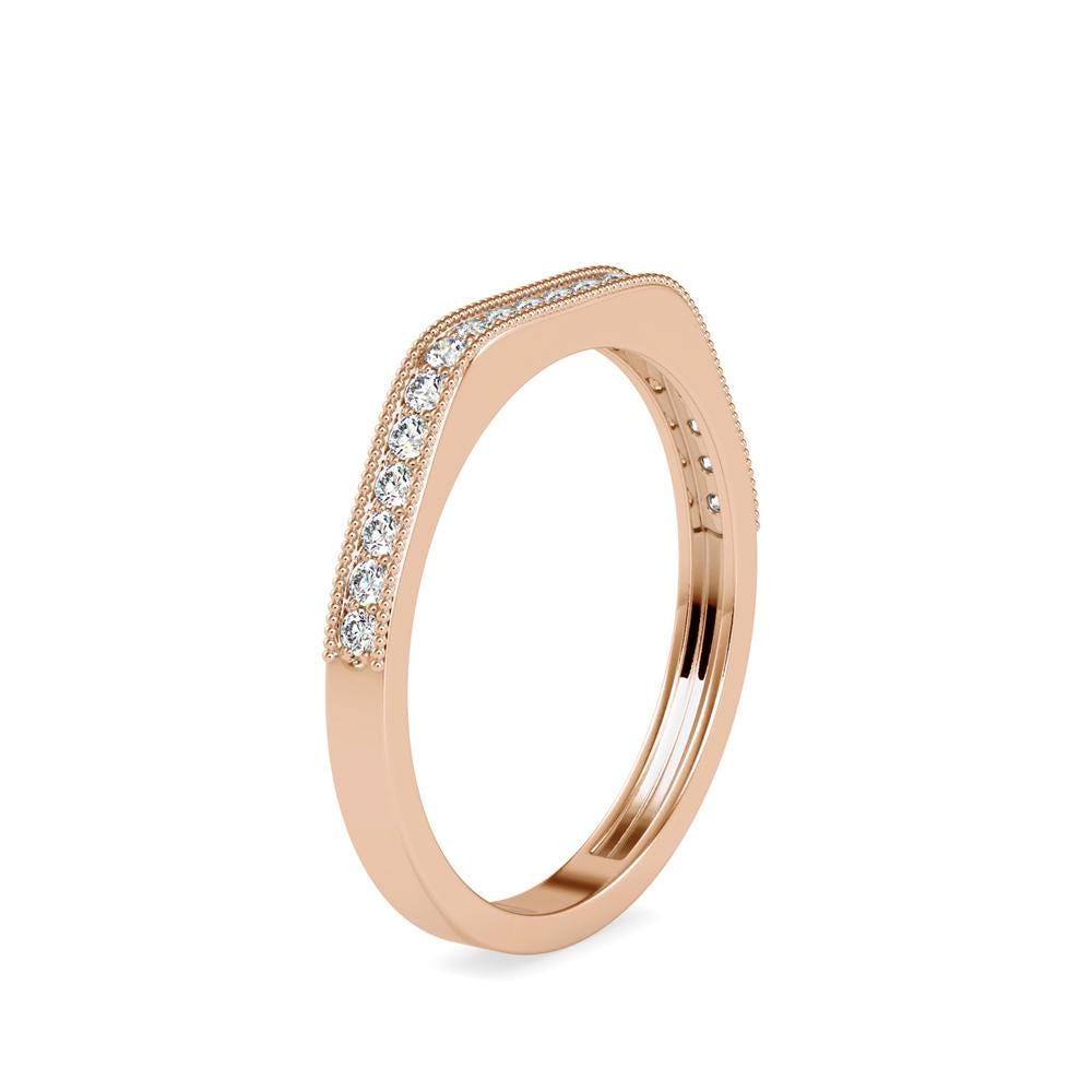 Milgrain Stackable Wedding Band
