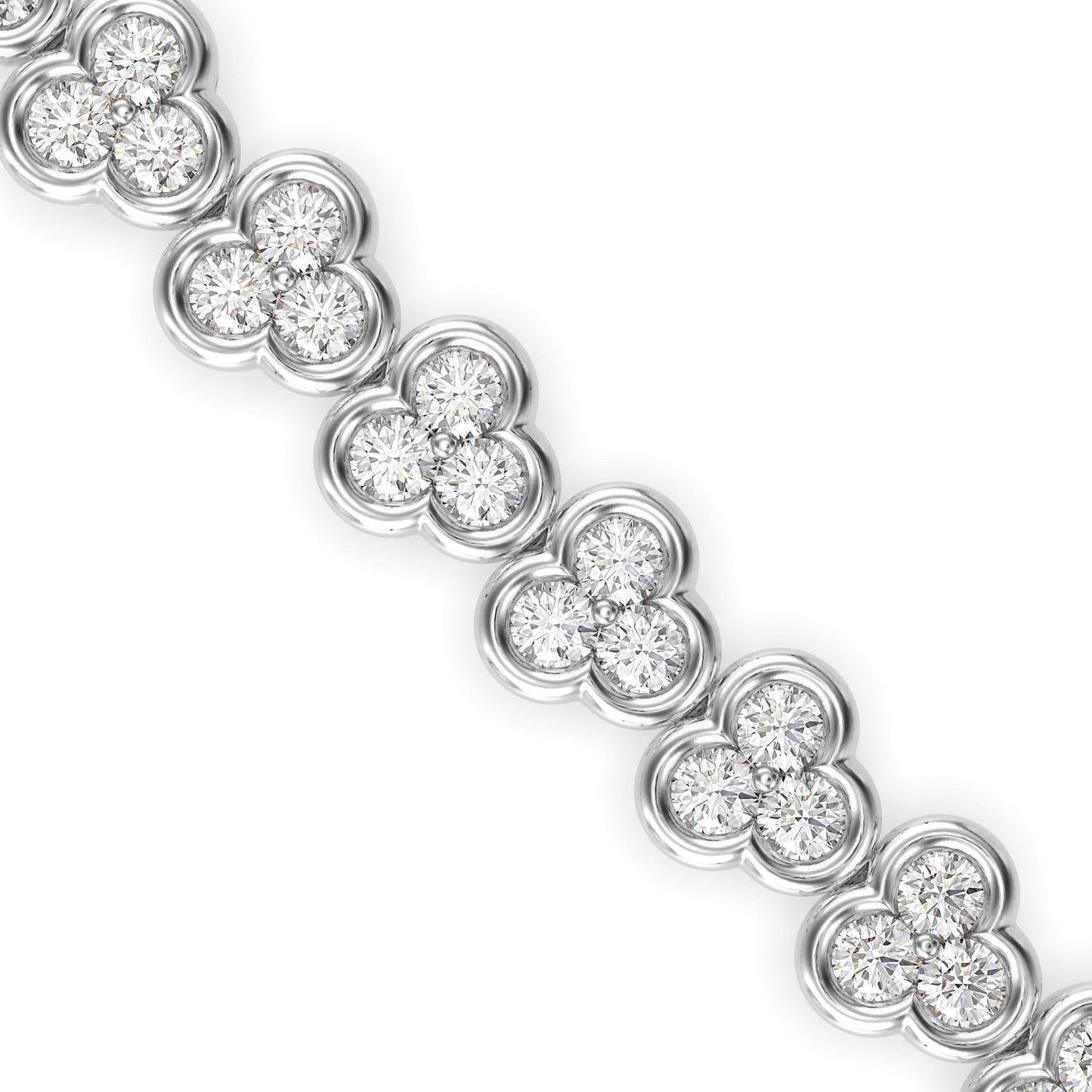 Heart Diamond Tennis Bracelet