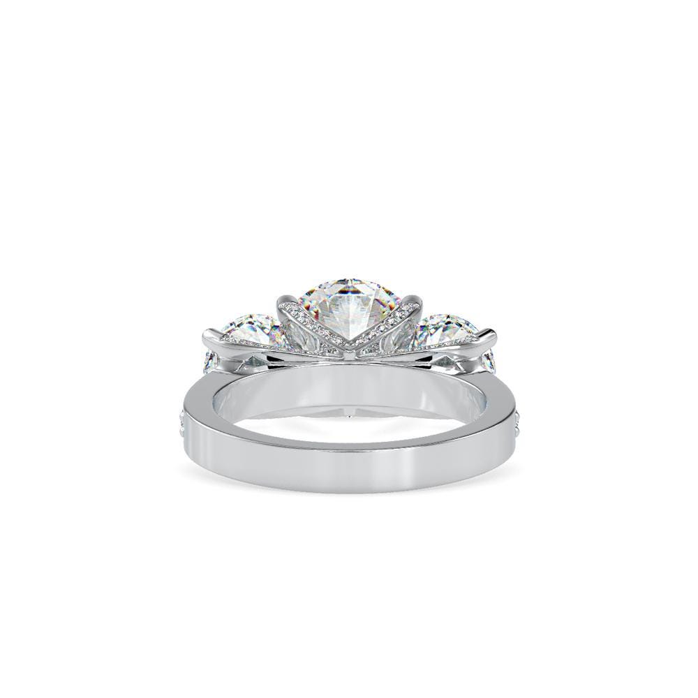 Trilogy Round Diamond Ring