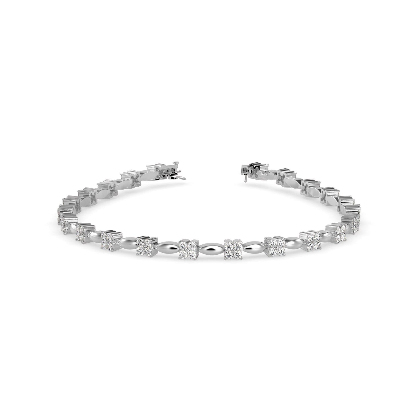Twist Link Tennis Bracelet