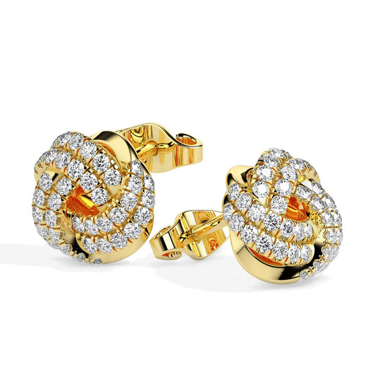 Luxury Knot Stud Earrings